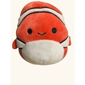 Squishmallow Ricky the Clown Fish 5” Fish Plush Toy Orange Stuffed Animal